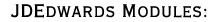 JDEdwards Modules